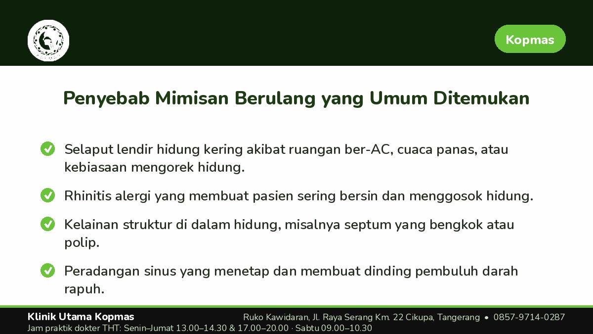 Apakah Pemeriksaan Mimisan Ditanggung BPJS?