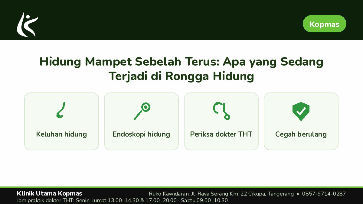 Kapan Hidung Mampet Sebelah Sebaiknya Tidak Ditunggu