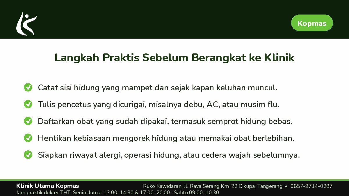 Kebiasaan Sehari-hari yang Membuat Hidung Tetap Tersumbat