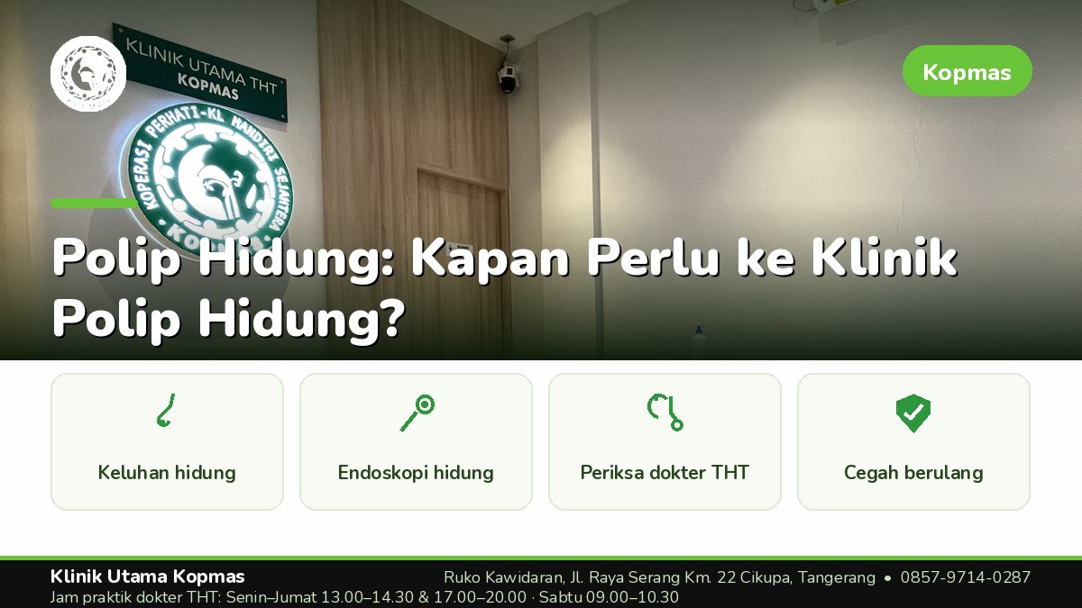 Klinik THT - Klinik Utama Kopmas Cikupa Tangerang