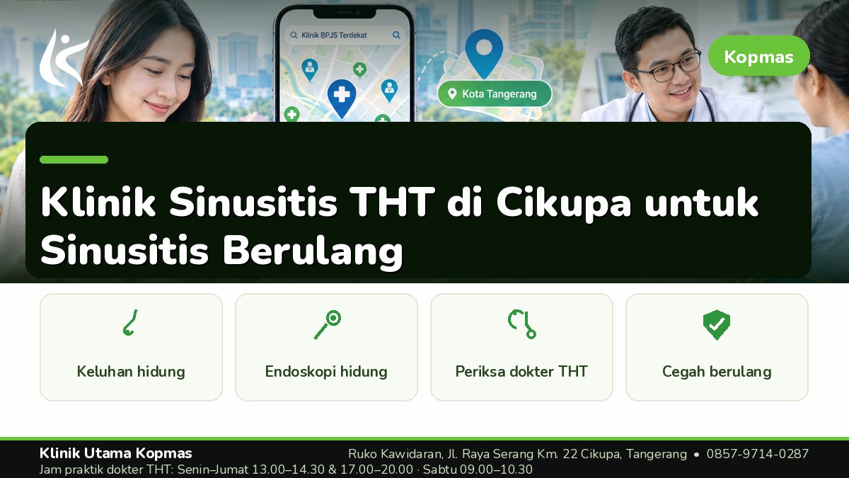 Klinik THT - Klinik Utama Kopmas Cikupa Tangerang