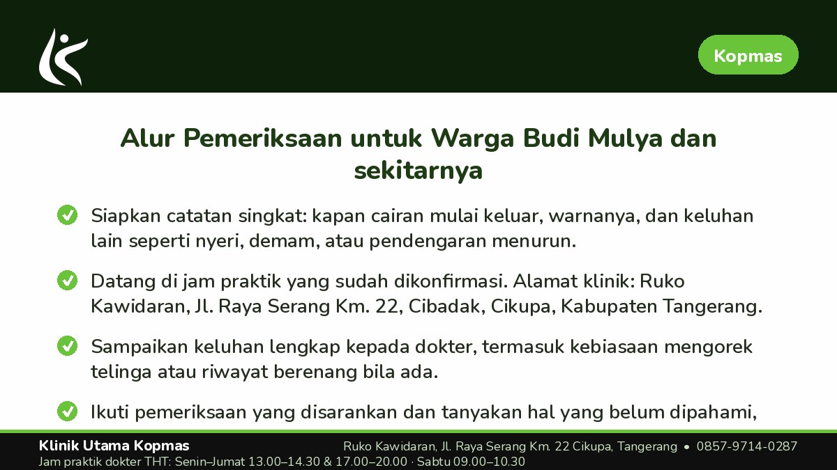 Berapa Lama Cairan Telinga Boleh Ditunggu Sebelum Periksa?