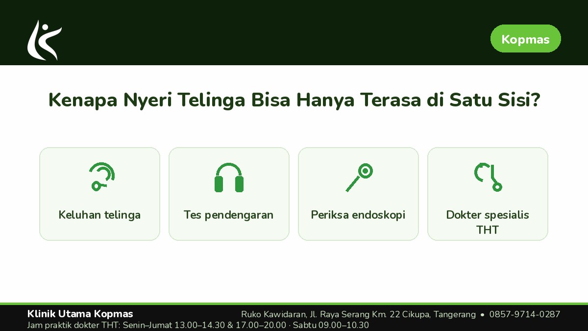 Mengapa Kedua Telinga Menjadi Patokan Pemeriksaan