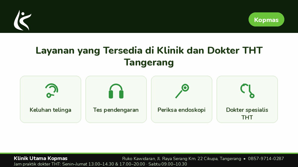 Langkah Memeriksakan Diri ke Klinik THT Tangerang