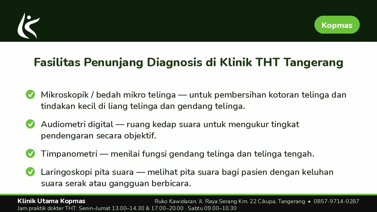 Pertanyaan Seputar Klinik THT Tangerang dan Gangguan Pendengaran