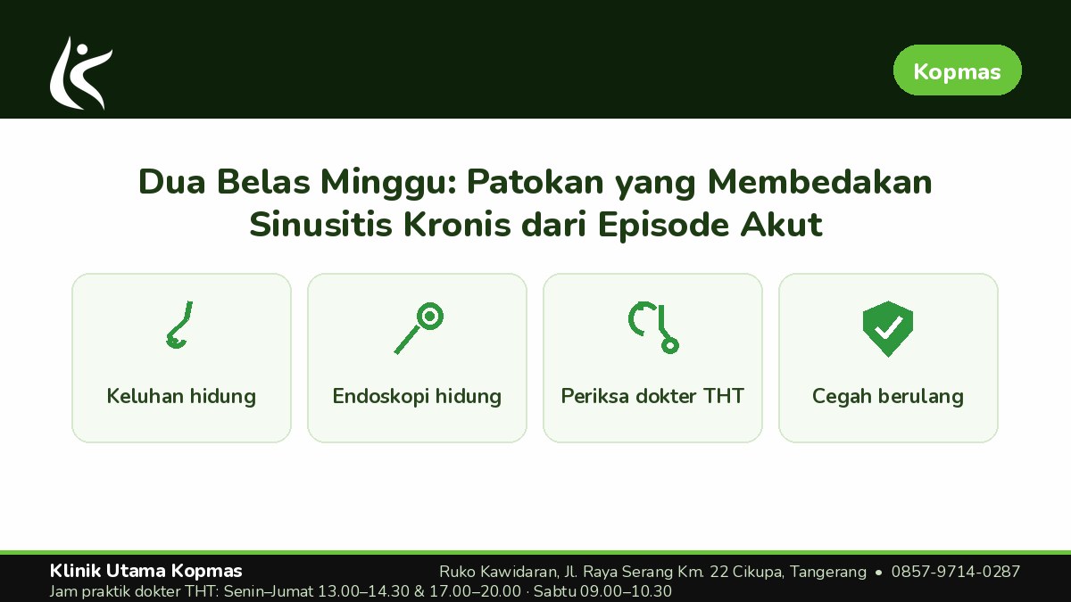 Mengapa Endoskopi THT Penting dalam Pemeriksaan Sinusitis Kronis